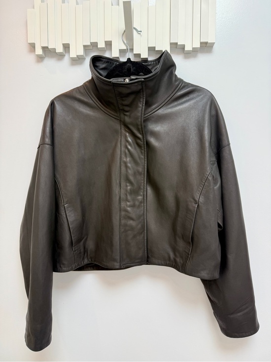All Saints Jackets & Blazers - All Saints Ryder Black Cropped Leather Jacket